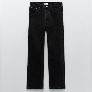 Zara Straight Leg Black Jeans